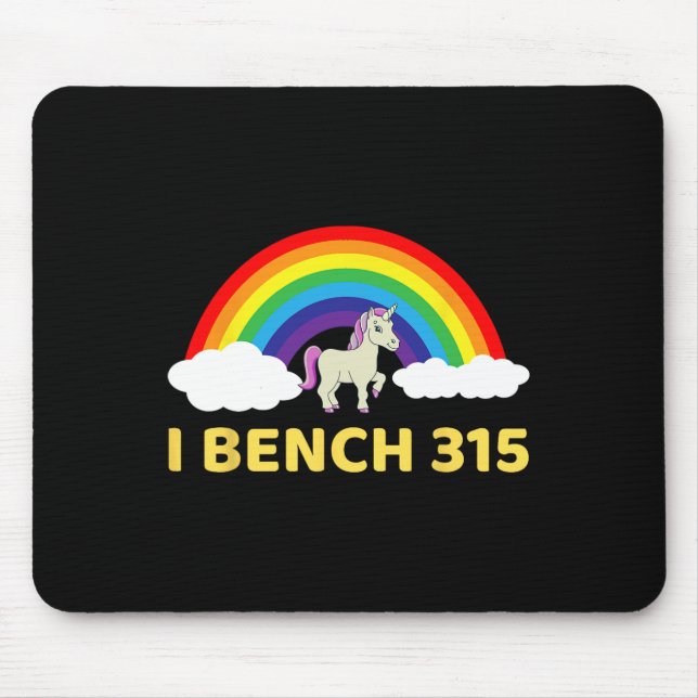 I Bench 315 Bench Press 315 Lb Club Bodybuilding S Mouse Pad (Front)