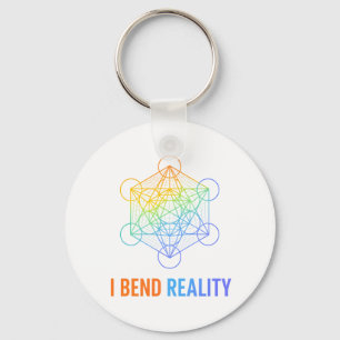 I Bend Reality – Sacred Geometry Energy Design Key Ring