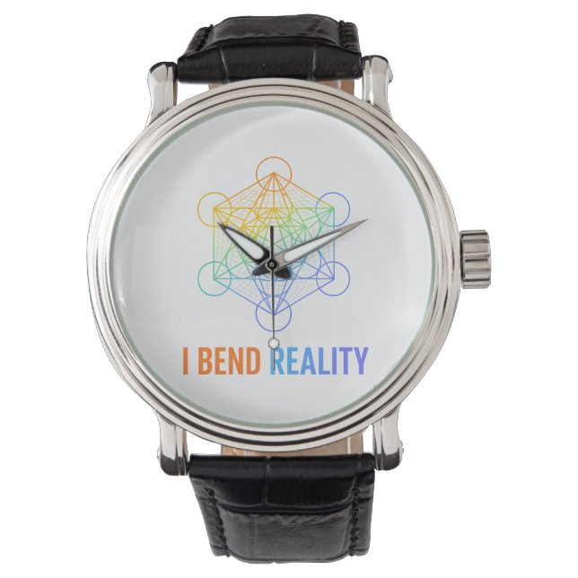 I Bend Reality – Sacred Geometry Energy Design Watch (Front)