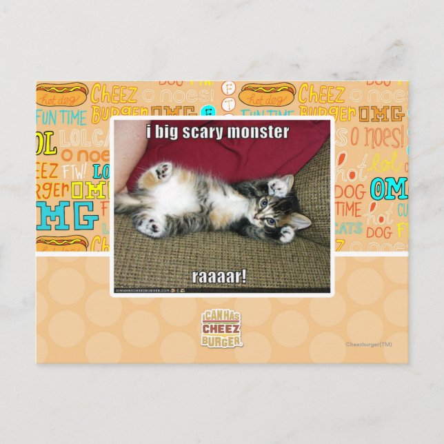 I big scary monster postcard (Front)