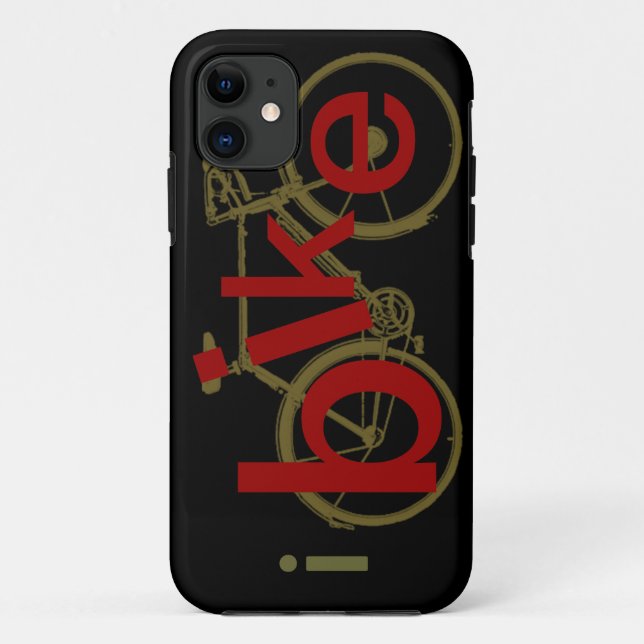 I bike ~ bicycle cool idea Case-Mate iPhone case (Back)