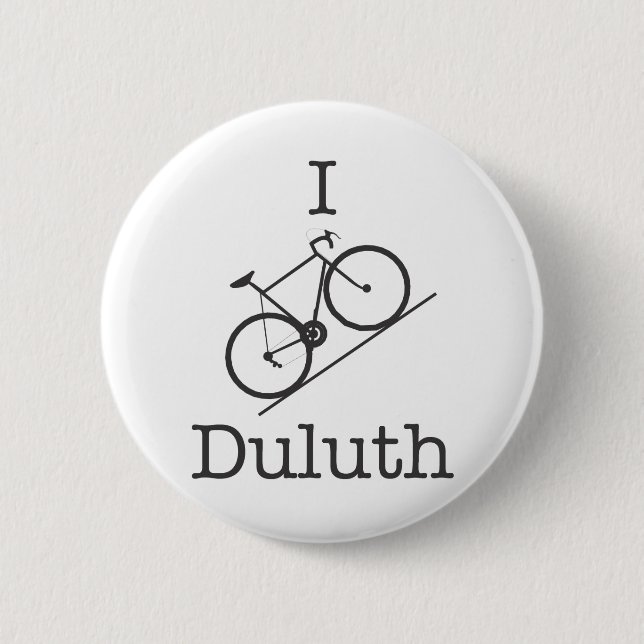 I Bike Duluth 6 Cm Round Badge (Front)