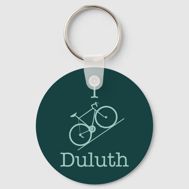 I Bike Duluth Key Ring (Front)