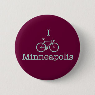 I Bike Minneapolis 6 Cm Round Badge