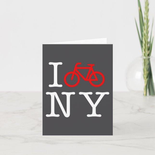 I Bike New York  Card (Front)