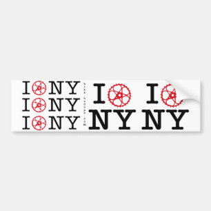 I Bike NY Bumper Sticker