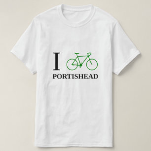 I Bike PORTISHEAD (Green Bicycle Icon) T-Shirt