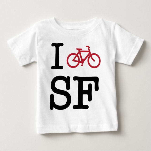 I bike SF (custom SF biking) Baby T-Shirt (Front)