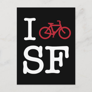 I bike SF (custom SF biking) Postcard