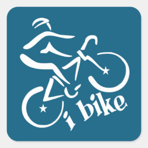 I Bike stickers