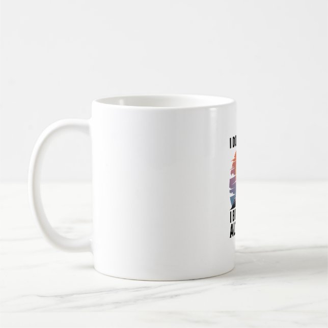 I Bird with Altitude - Mountain Birder Design Coffee Mug (Left)