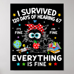 I Black Cat Survived 120 Days Poster