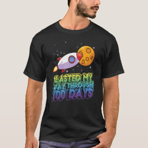 I Blasted My Way Through 100 Days 100th Day Of Sch T-Shirt