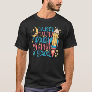 I Blasted My Way Through 100 Days Of School Kids T-Shirt