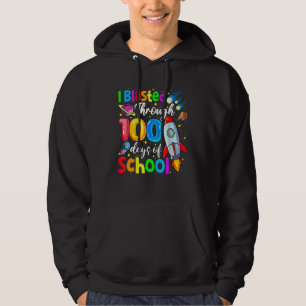 I Blasted Through 100 Days Of School 100th Day Tea Hoodie