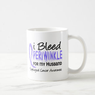 I Bleed Periwinkle For Husband Oesophageal Cancer Coffee Mug