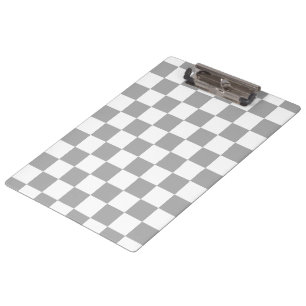 I Bleed Racing Check Black White Chequered Custom Clipboard
