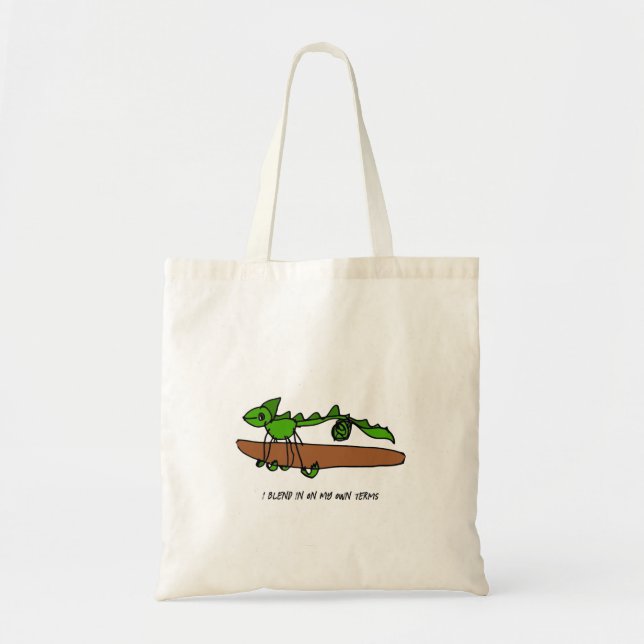 I Blend In On My Own Terms - Chameleon Tote Bag (Front)