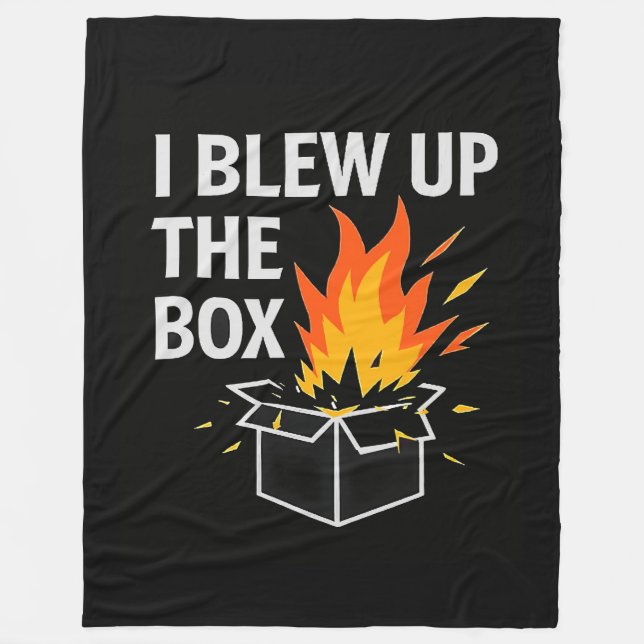 I blew up the box flannel blanket (Front)