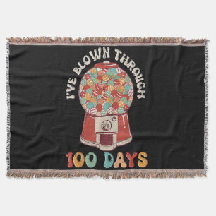 I Blown Through 100 Days Throw Blanket