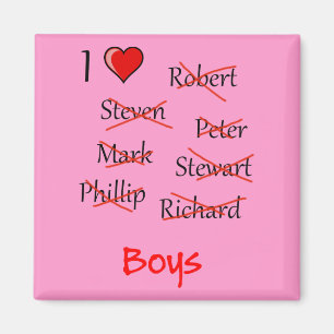 'I ♥ Boys' Magnet