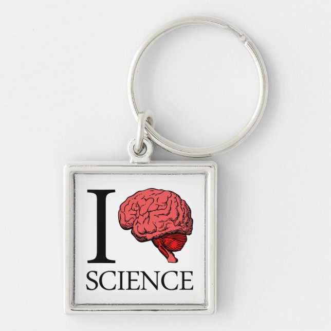 I Brain Science (I Know science) (I Love Science) Key Ring (Front)