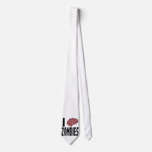 I Brain Zombies Tie
