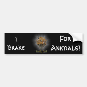 I Brake, For Animals! Bumper Sticker