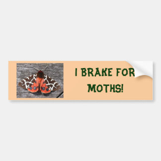 I BRAKE FOR MOTHS bumper sticker