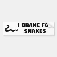 I brake for snakes