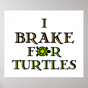 I Brake For Turtles 1 Poster