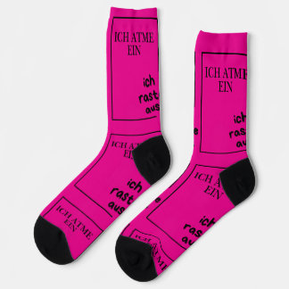 I breathe and I rush Socks