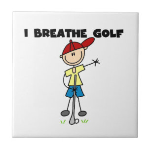 I Breathe Golf Ceramic Tile