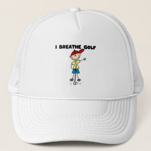 I Breathe Golf Trucker Hat