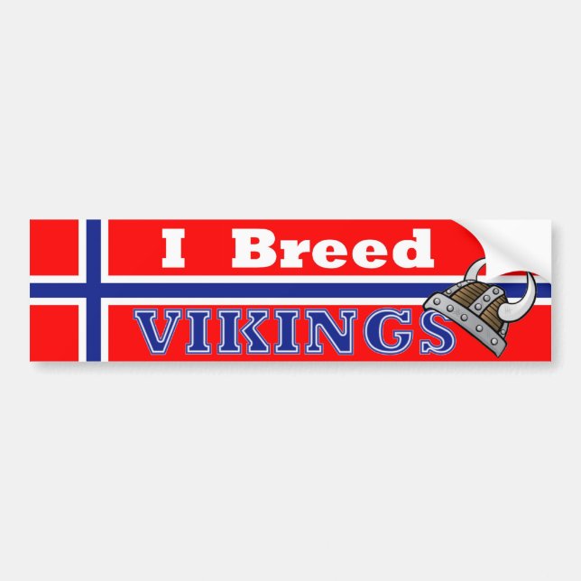 I Breed Vikings Bumper Sticker (Front)