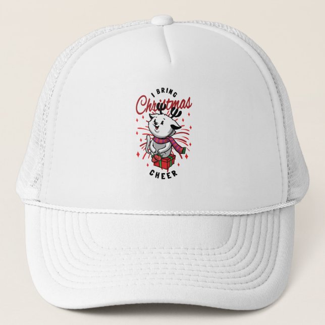 I Bring Christmas Cheer Trucker Hat (Front)