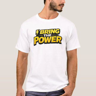 I Bring The Power Bold Lightning Electrician Tee