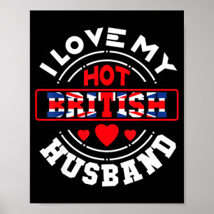 I British Husband Union Jack Poster