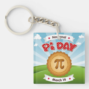 I Brought the Pie Pi Day Keychain