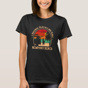 I Browse Beaches And Surf California 4 T-Shirt