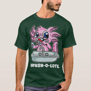 I Brusholotl Aolotl Aolotl brushing teeth Children T-Shirt