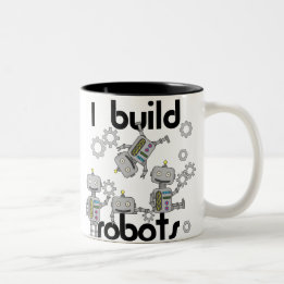 I Build Robots Two-Tone Coffee Mug