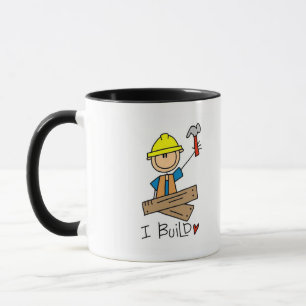 I Build Stick Figure Carpenter Tshirts Mug