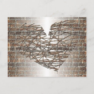 I built a wall around my heart postcard