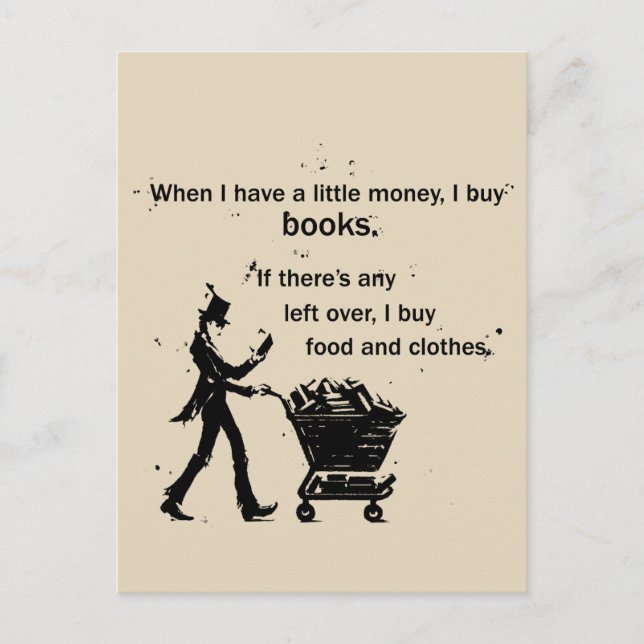 I Buy Books Postcard (Front)