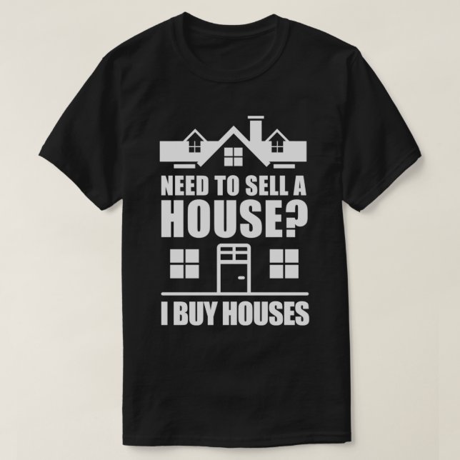 I Buy Houses Real Estate Investor Pullover  (Design Front)