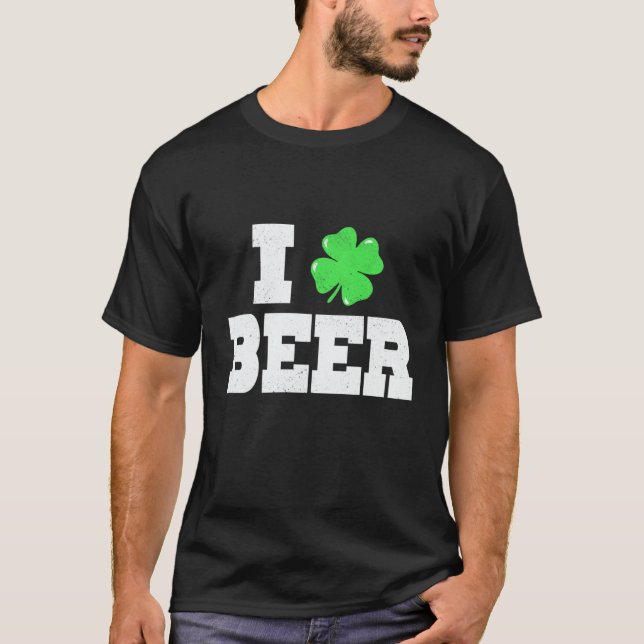 I C Beer St Patricks Day Irish Pats Sarcastic T-Shirt (Front)