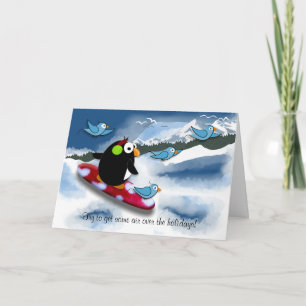 I C Penguin Holiday Card
