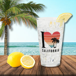  I ♥ California Retro Glass