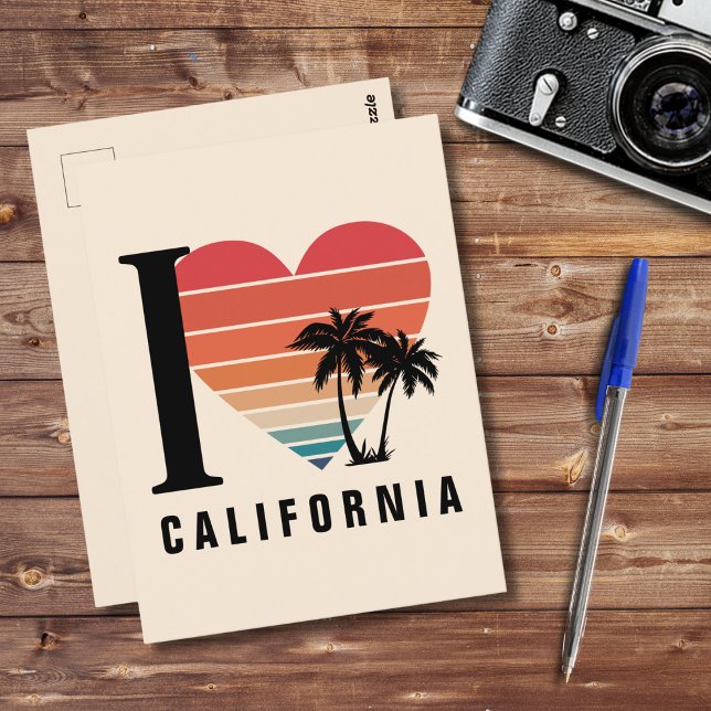  I ♥ California Retro Postcard (Creator Uploaded)